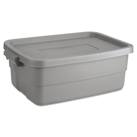 roughneck storage box 10 gal steel gray|rubbermaid roughneck 10 gallon.